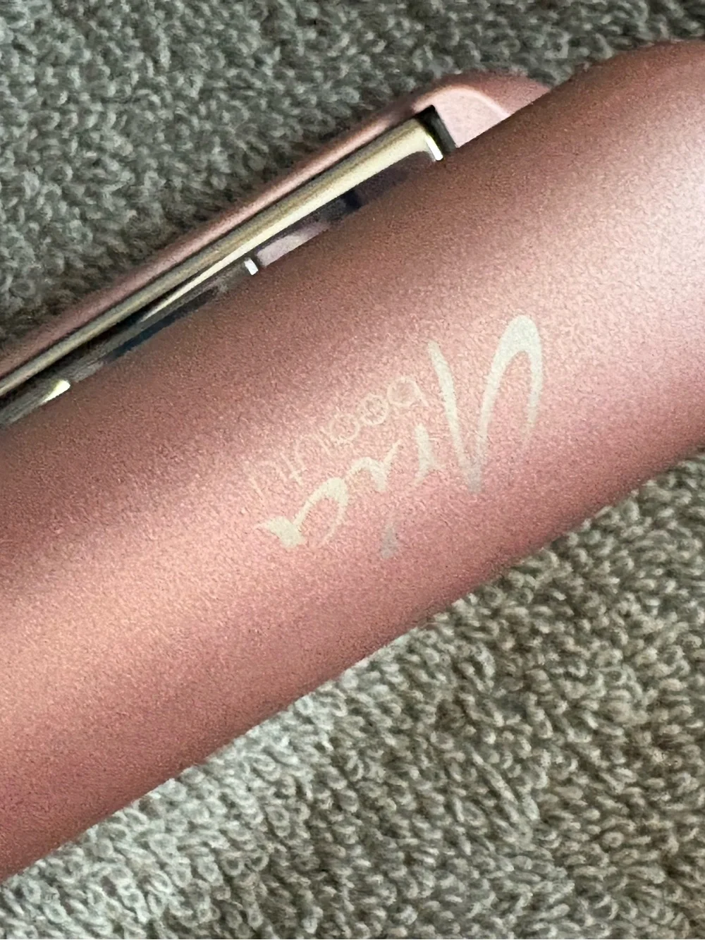 Digital Hair Straightener- Rose Gold by Aria Beauty 1 Inch Flat Iron